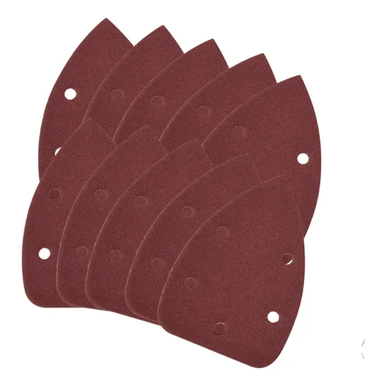 Hoja De Lijar Triangular (set 10 Pcs N°120) 12 Hoyo Lotfancy