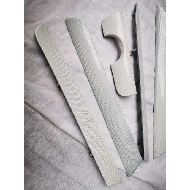 Kit Molduras Interiores Jetta Mk6 Fibra Carbono Blanca Hidro