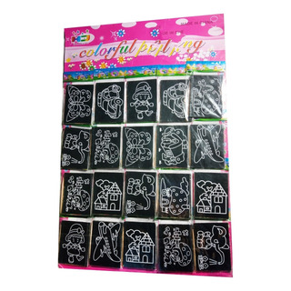 20 Dibujo Magico Esgrafiado Hoja De Rascar 7 Cm 20 Dibujo Magico Esgrafiado Hoja De Rascar 7 Cm