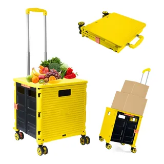 Carrito Utilitario Plegable Ziyou Lang Con Tapa, Capacidad D