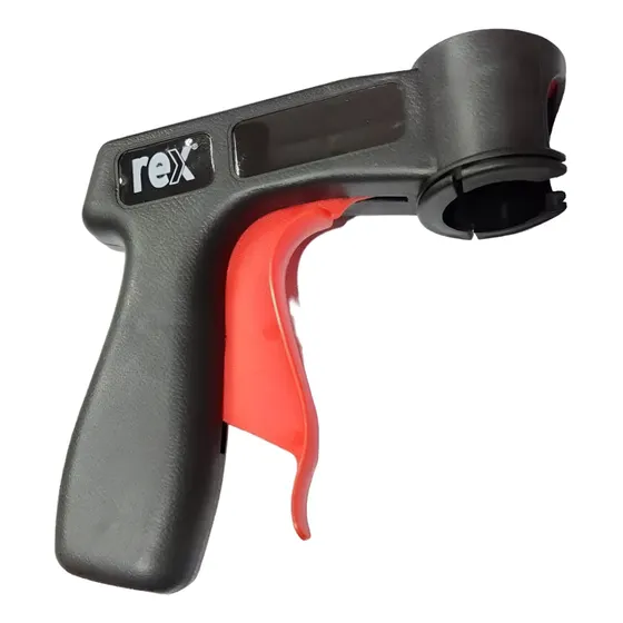 Pistola Adaptador Spray De Pintura Aerosol Rex Color Negro