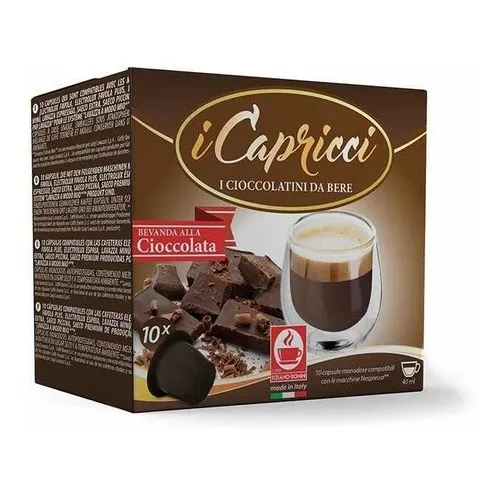Caja X 10 Capsulas Nespresso Chocolatada Bonini Cioccolato Italiano