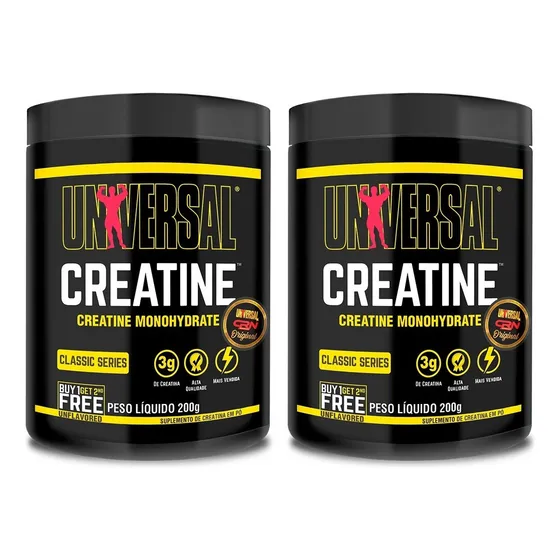 Combo 2x Creatina Universal 200g Universal Nutrition sabor sem sabor