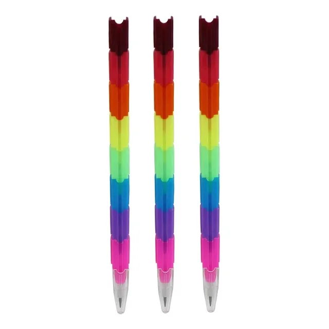 Pack  X20 Lapices Encastrable Bloques Souvenis Lapiz Color