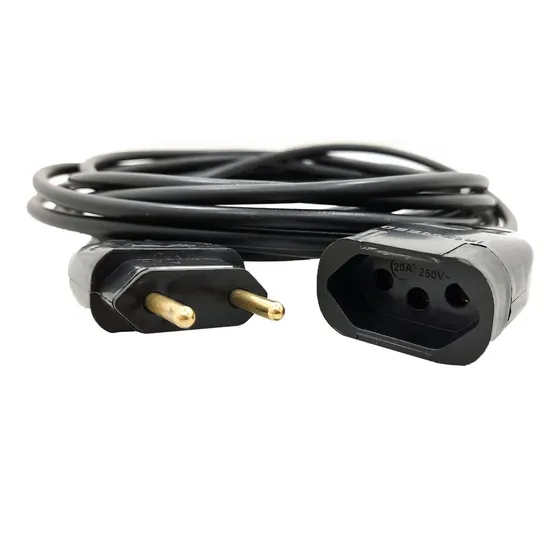 Extensão 10a 20a Padrão Novo 3 Pinos Individual Cabo C/ 20m