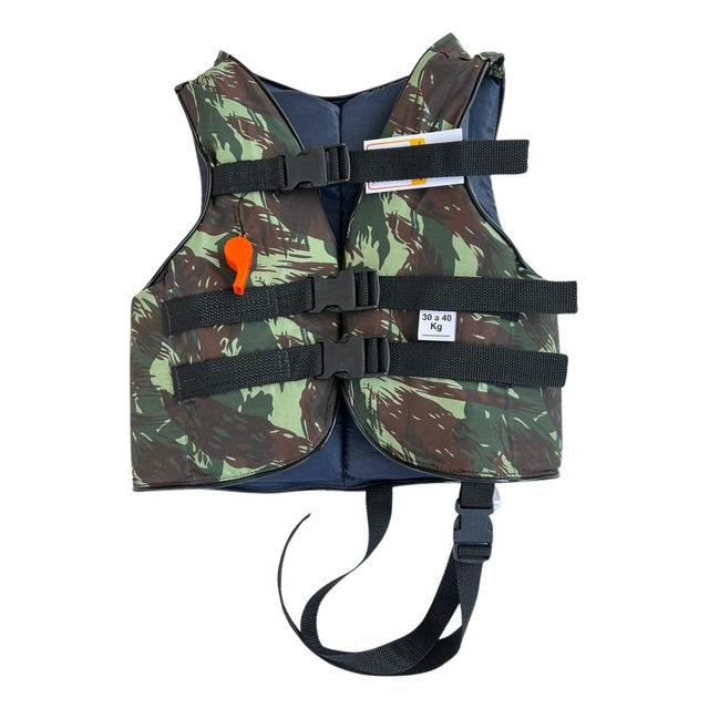 Colete Salva Vida 15 A 120kg Três Cores -camuflado. Colete Salva Vida 15 A 120kg Três Cores -camuflado.