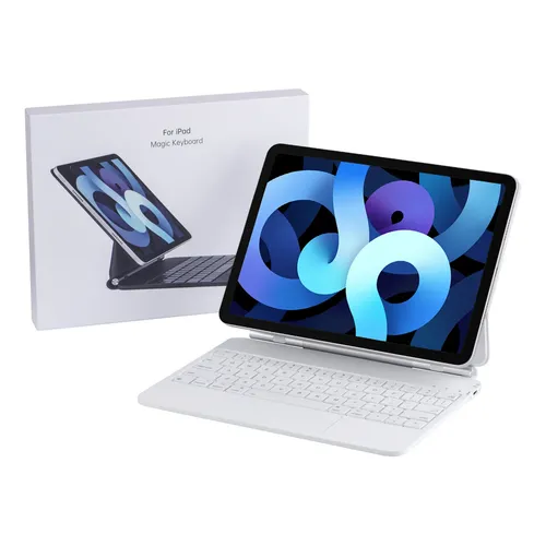Magic Keyboard Folio: Teclado E Capa Para iPad Com Apoio Branco