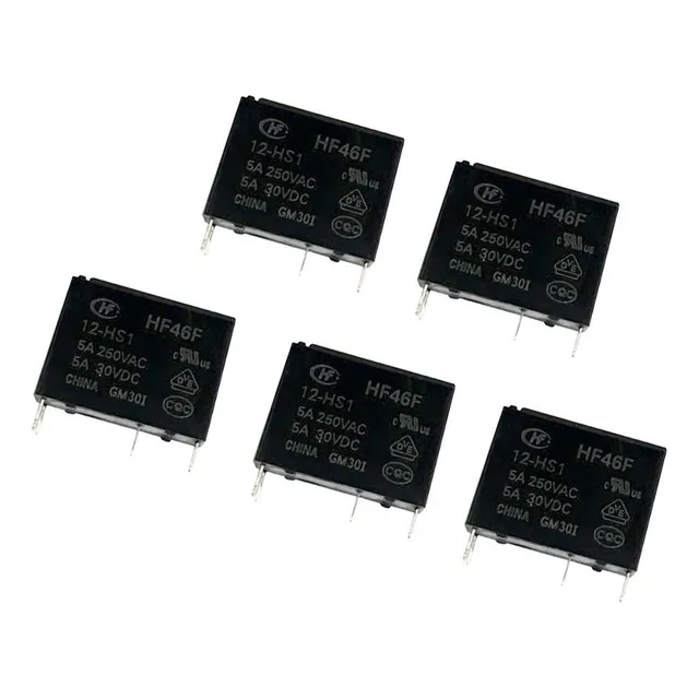 Mini Relé De Potencia De 12 V Dc, 5 A, Montaje En Pcb, 4 Pin