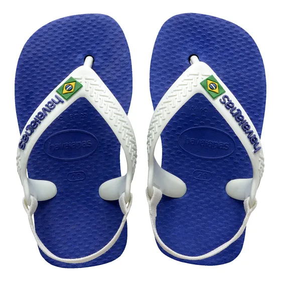 Chinelo Havaianas Baby Com Elastico Brasil Logo