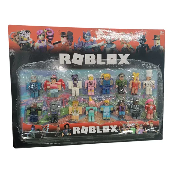 Kit Cartela 16 Bonecos Roblox Avatar 8cm Articulados Pvc