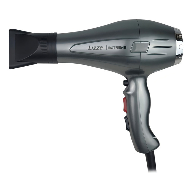 Secador De Cabelo Profissional Lizze Extreme Cinza 127v