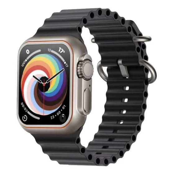 Smart Watch Xion X-swatch77 Color de la caja Plateado Color de la malla Negro