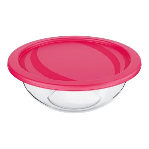 Bowls Vidrio 3 Lts. Linea Plus Con Tapa Marinex. Tupper