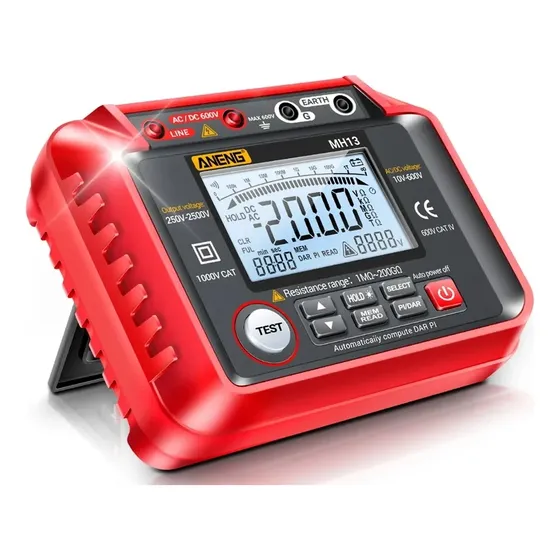Megger Medidor De Aislamiento Megaohmetro 2500v Aneng Mh13