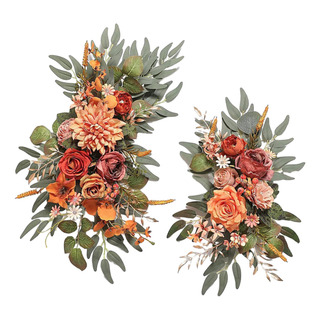 2 Piezas De Flores De Seda Que Cuelgan Del Arco De La Boda 2 Piezas De Flores De Seda Que Cuelgan Del Arco De La Boda