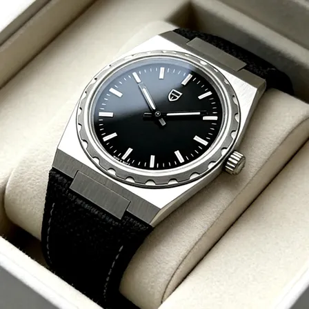 Reloj Cuarzo Para Hombre Pagani Designunisex Watches,minimalista,ultrafino,cristal De Zafiro Sintéticocon Dos... Plateado