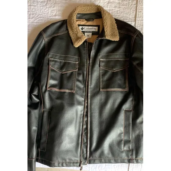 Chaqueta De Cuero (100%) Columbia Nueva