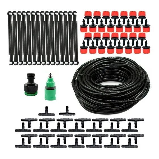 Kit Juego De Riego Automático Por Goteo Macetas Balcon Cerco