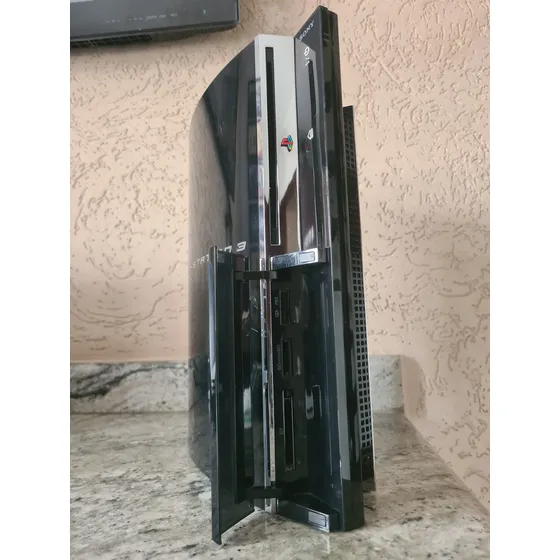 Ps3 Fat Retrocompativel 500gb Revisado C/ Cfw 4.92 Leitor Bluray 100% Pasta Termica Nova E Com Capacitores Tantalo Novos Playstation 3 Fat Aprimorado Preto