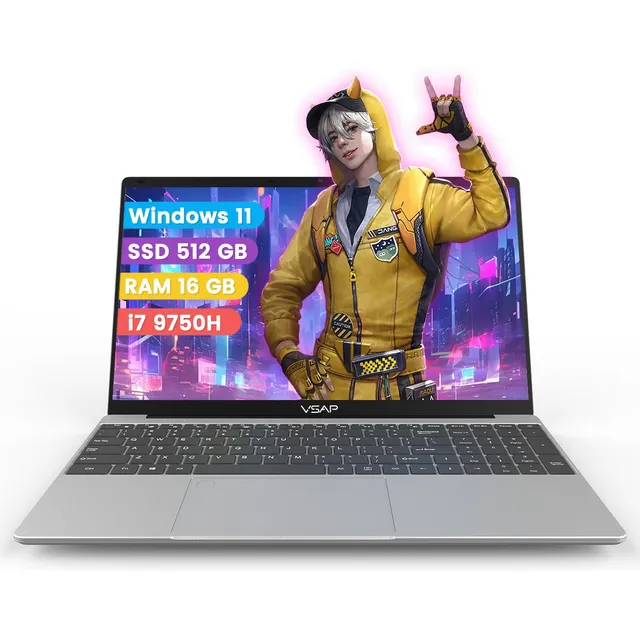 Laptop Office 2 En 1 I7 9750h Ddr4 Ram 16 Gb 512 Gb Ssd