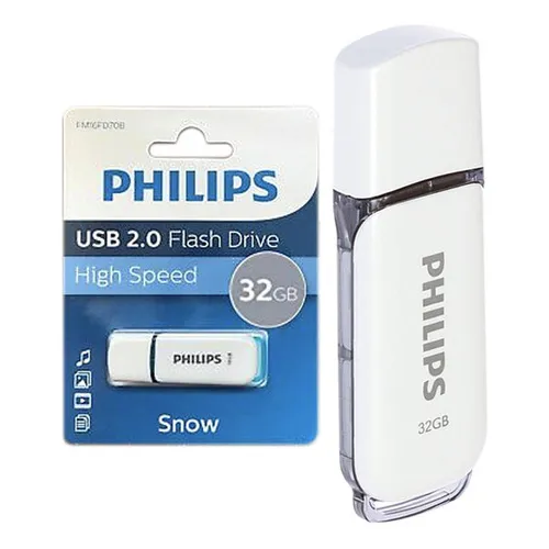 Pendrive Usb-a Philips Snow 32gb Color Blanco
