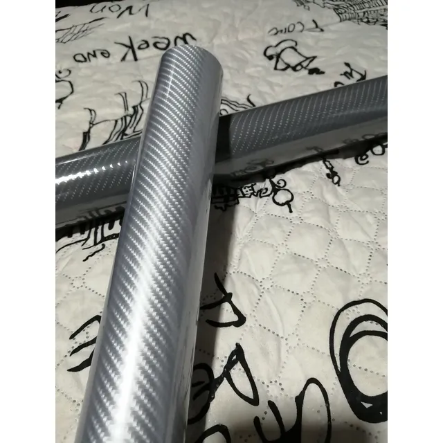 Vinilo Fibra De Carbono 6d Gris Oscuro O Gris Plata 