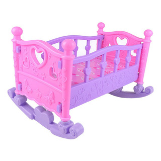 1 Pieza Muñeca Mecedora Cama Juguete Rosa Guardería Niñas 1 Pieza Muñeca Mecedora Cama Juguete Rosa Guardería Niñas