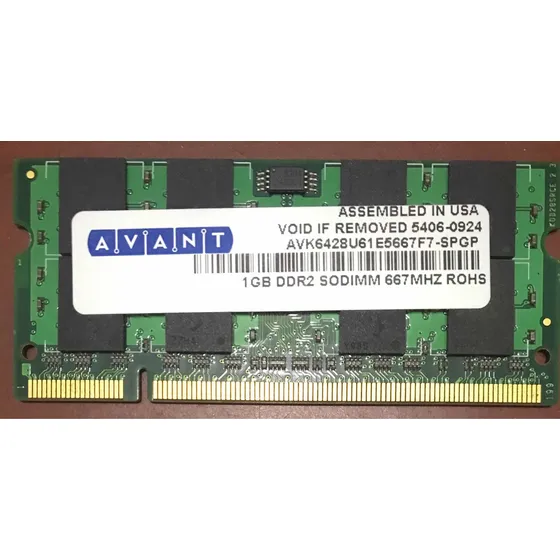 Tarjeta De Memoria Ram Ddr 2 Para Laptop De 1gb