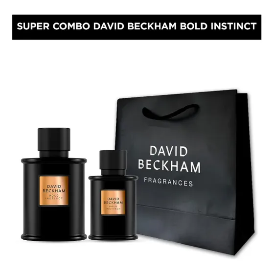 Combo Perfume Beckham Bold Instinct 75ml + 50ml + Bolsa