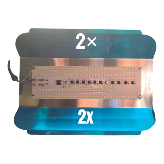 Lampara Reflector 200 Watts Led 110 Voltios 2 Pack