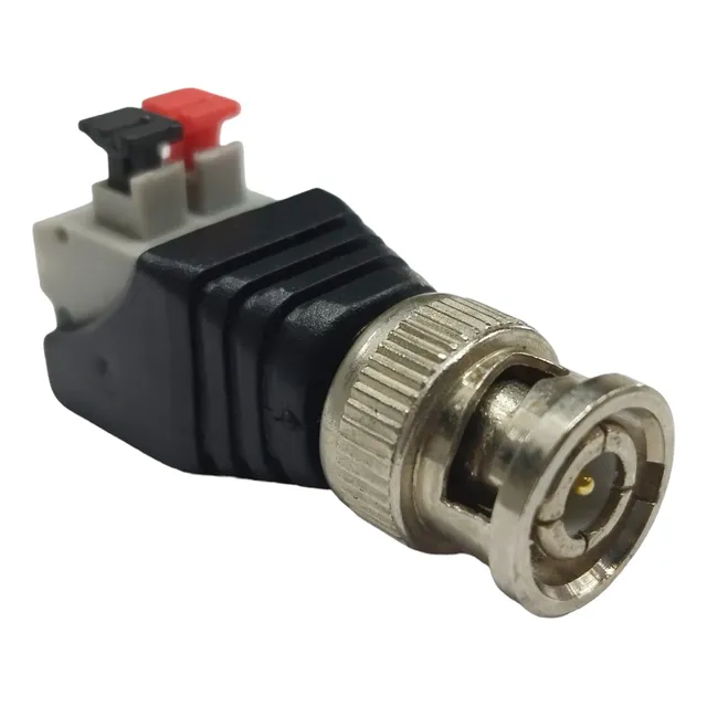 Conector Bnc Macho P Camaras Cctv, A Presión Sin Tornillos 