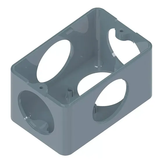 Caixa Condulete Tigre S/tampa 5 Entr. 3/4'' Condtop 10 Caixa Cor Cinza