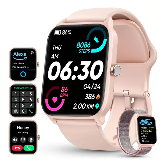 Smartwatch Reloj Inteligente Bluetooth Llamadas Para Alexa