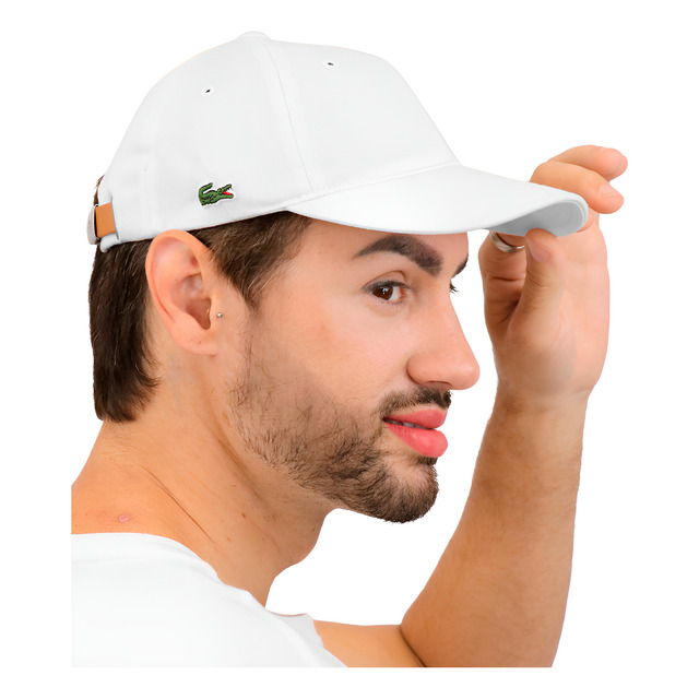 Boné Lacoste Casual Side Logo Branco