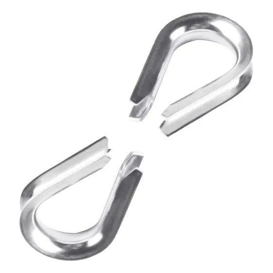 Guardacabos Acero Galvanizado 1/8 (3mm) X 2 Unidades