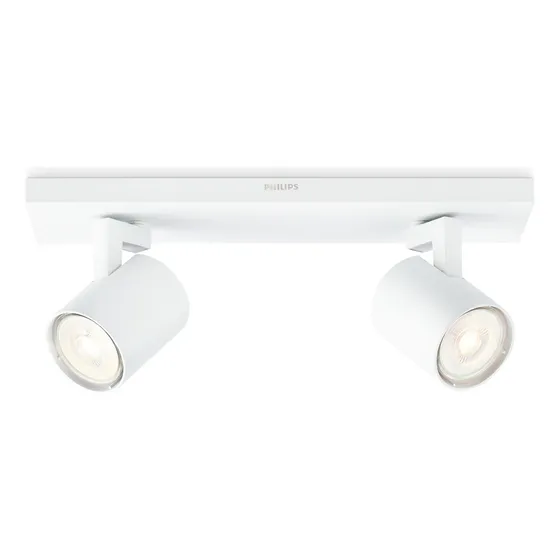 Aplique De Techo Philips Runner 2 Spots Max 100w Blanco