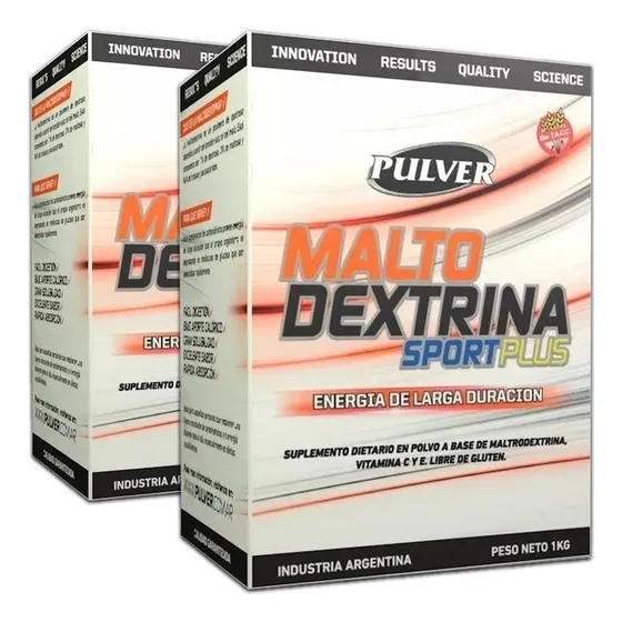 2 Cajas Maltodextrina Pulver Energia Potencia Recuperacion