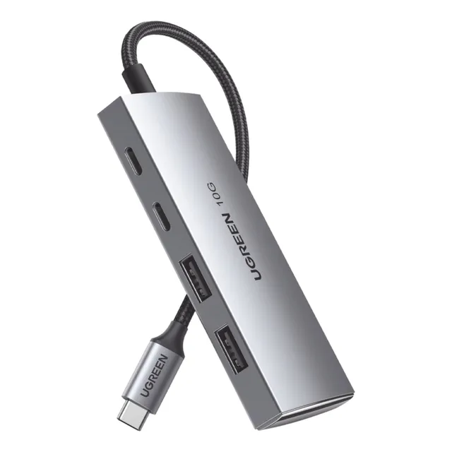 Hub Ugreen 4en1 Usb-c 3.2 Multipuerto 10gbps Pd-100w Pc Mac