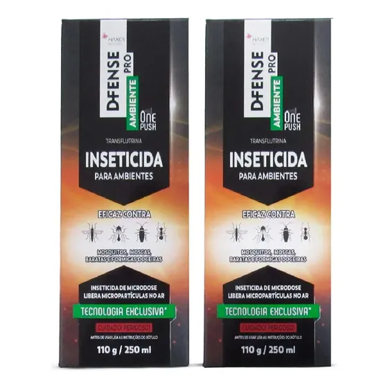 Inseticida D-fense Pro Ambiente Kit 2 X 250 Ml