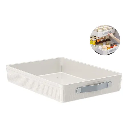 Gaveteiro Organizador Deslizante Para Cozinha,fácil Instalar Branco