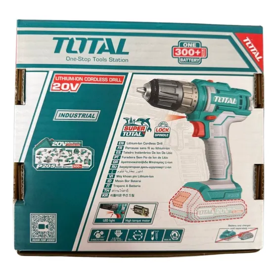 Taladro Inalámbrico 20v Sin Batería Marca Total