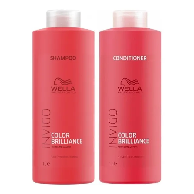 Shampoo 1000ml + Conditioner 1000ml Wella Invigo Brilliance