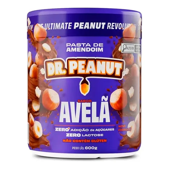 Pasta De Amendoim Com Whey Protein - 600g - Dr. Peanut