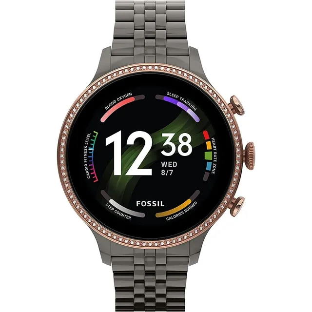 Smartwatch Fossil Gen 6 Mujer Acero Inoxidable V Color de la caja Gris oscuro