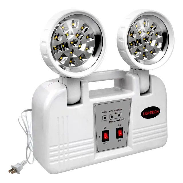 Lámpara De Emergencia Led 2x2w Luz Fría Pf0.9 Ip20- Lightech