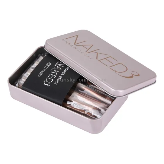 Kit De Brochas En Caja Metálica Naked 3