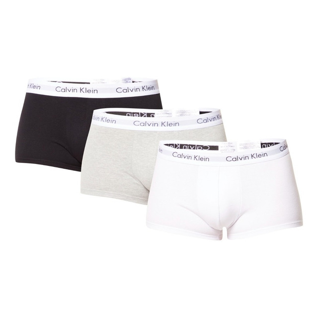 Kit 3 Cuecas Masculinas Boxer Cotton Calvin Klein Kit 3 Cuecas Masculinas Boxer Cotton Calvin Klein