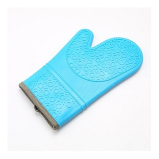 Guante De Silicon Para Hornear Circulos Azul G1836-3 Guante De Silicon Para Hornear Circulos Azul G1836-3