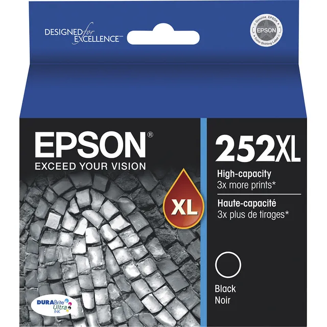 Original Epson Ink Cartucho Impresora Tinta 252xl / 1 Pieza
