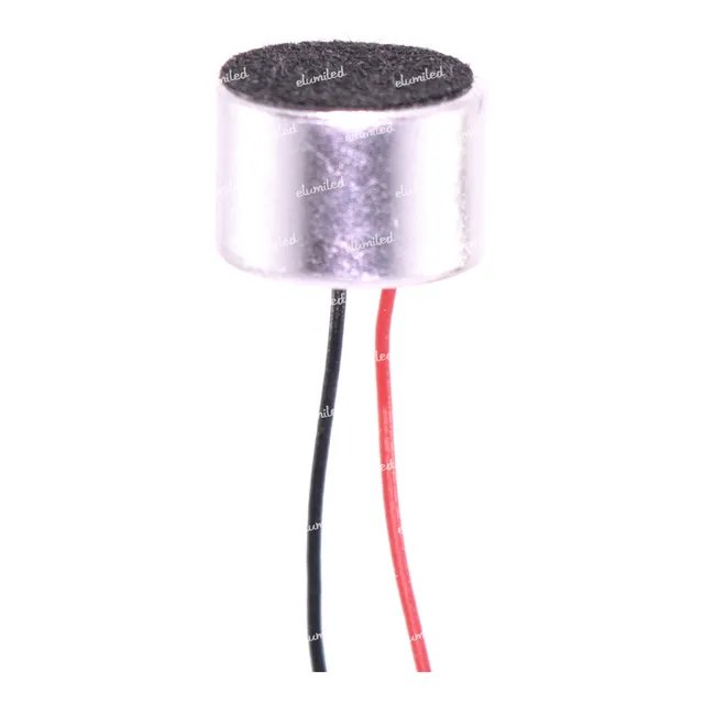 2 Capsulas Microfono Electret 9.7mmx6.5mm -64db Con Cable